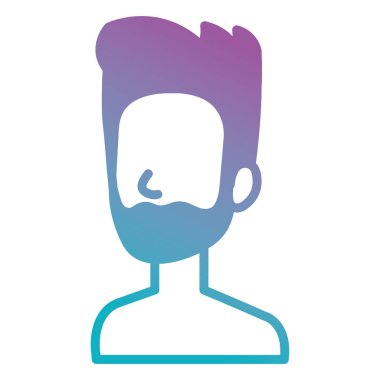 genç adam gömleksiz avatar karakter