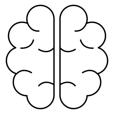 İnsan beyin organ simgesi