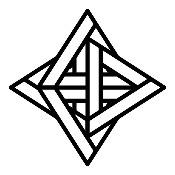 Bedrijfs embleem met Rhombus vorm — Stockvector