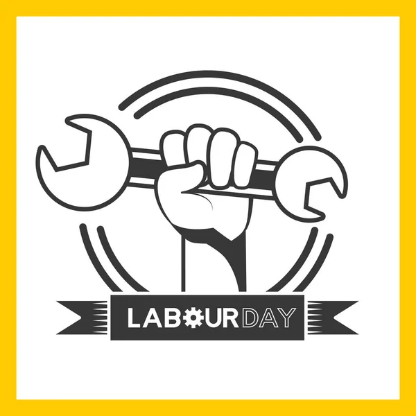 Happy labour day — Stock Vector