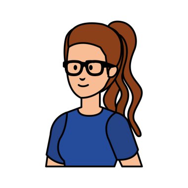 güzel ve genç kadın karakter