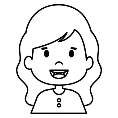 Mutlu küçük çocuk karakteri