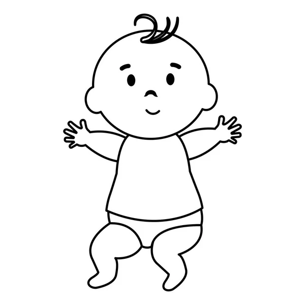 Mały chłopiec ikona dziecka — Wektor stockowy