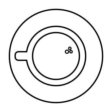 kahve fincan izole simgesi