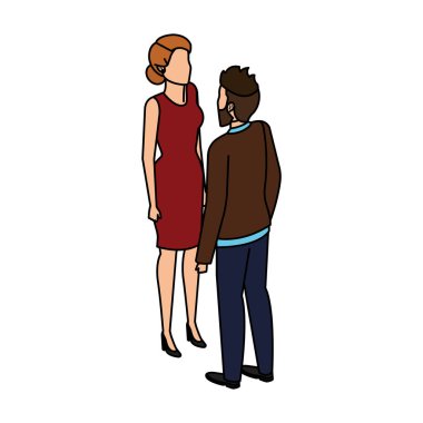 iş çift avatarlar karakter konuşuyor