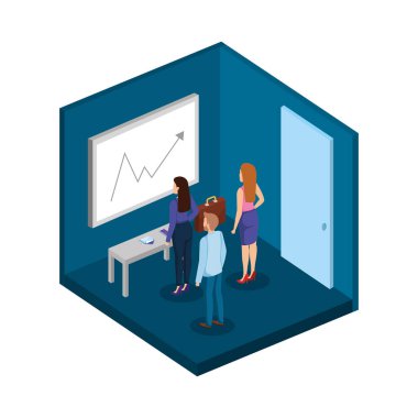 Ofisteki bir grup iş adamı