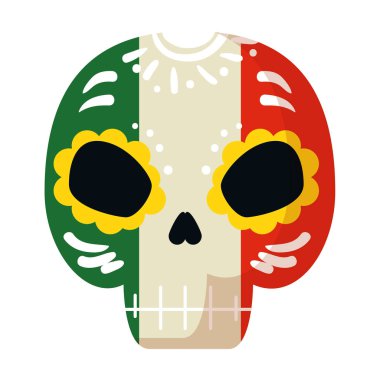 death mask mexican icon clipart