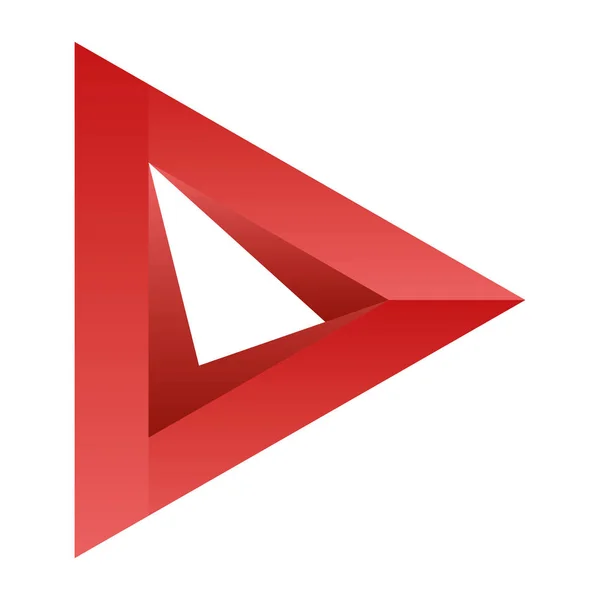 Affärs emblem med triangulär form — Stock vektor