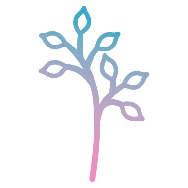 şube ile dekoratif simgesi yapraklar