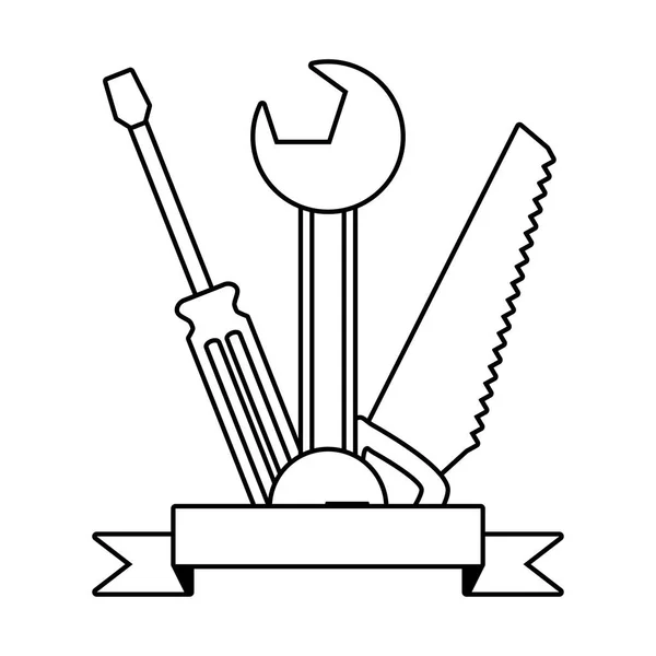 Инструмент для резки гаечной отвертки — стоковый вектор