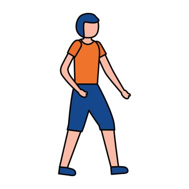 Genç adam antrenman sporu