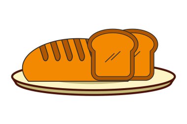 çanak taze ekmek dilimleri