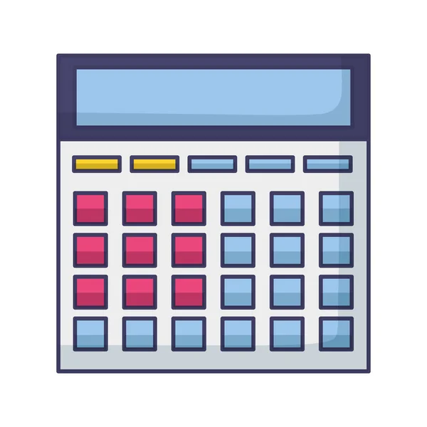 Calculatrice économie financière — Image vectorielle