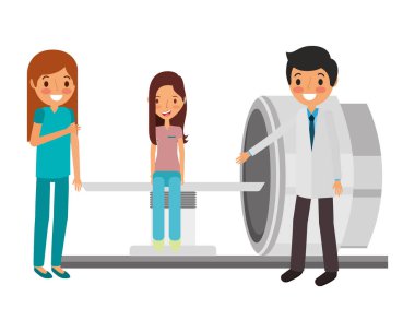 hasta ve rx tarayıcı ile personel tıbbi