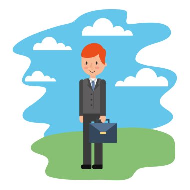 peyzaj portföyü ile işadamı zarif