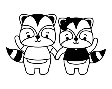 Sevimli hayvan çizgi filmi