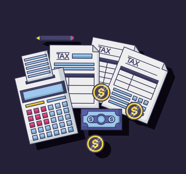 Податкових платежів концепції — стоковий вектор