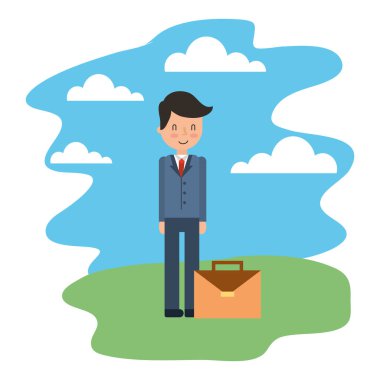 peyzaj portföyü ile işadamı zarif