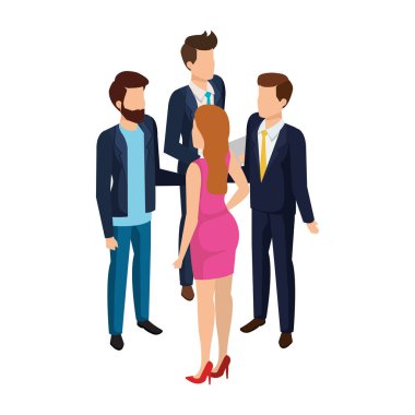 iş insanlar avatarlar karakter grubu