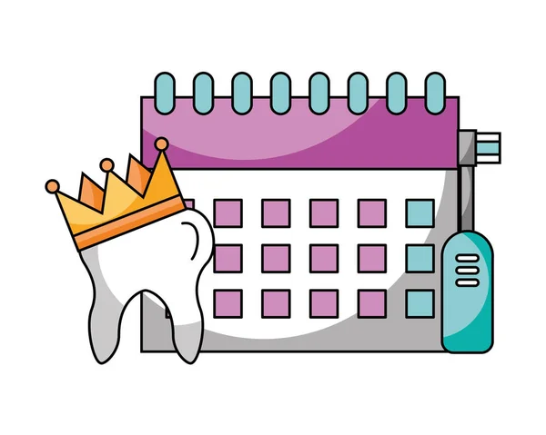 Hygiena zubní péče — Stockový vektor
