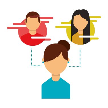 kadın kullanıcı avatarı insanlar sosyal medya bağlantılı