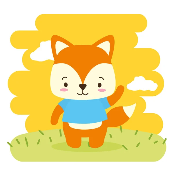 Cute animal cartoon — Stock Vector