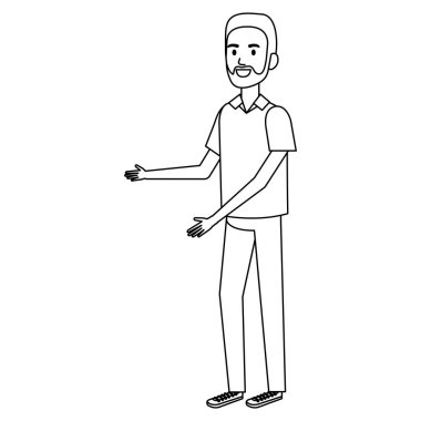 Sakallı genç adam Avatar karakteri