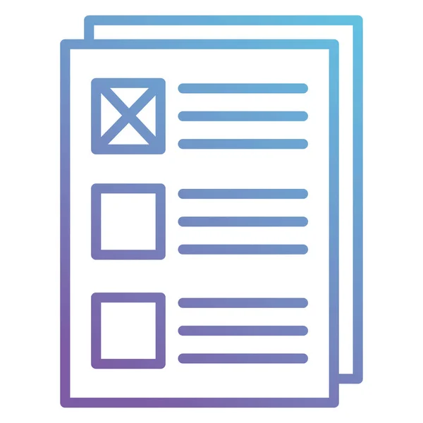 Izolované ikona papíru dokumentu — Stockový vektor
