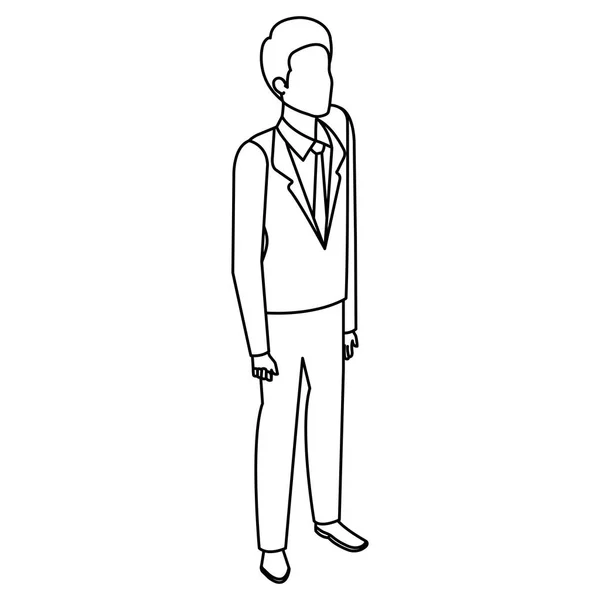 Businessman avatar character icon — Stock Vector