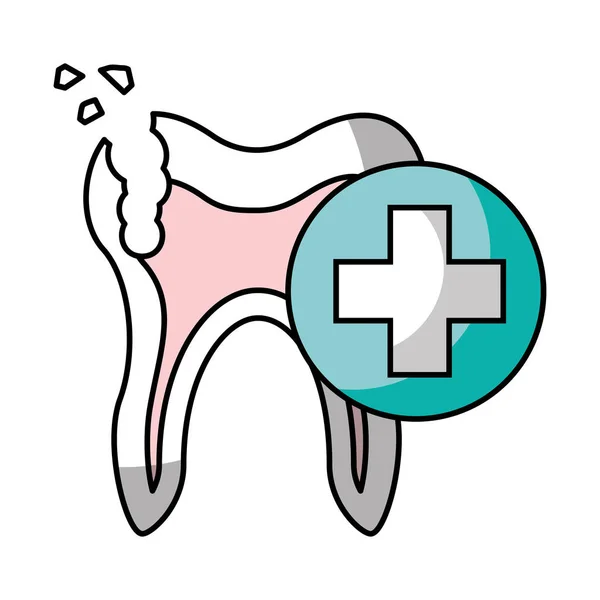 Higiene cuidado dental — Vector de stock