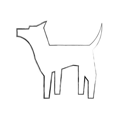 köpek ayakta pet pictogram tasarım