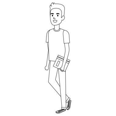 adam öğrenci avatar karakter