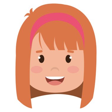 küçük kız kafa simgesi