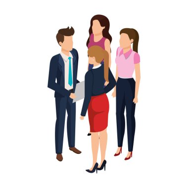 iş insanlar avatarlar karakter grubu