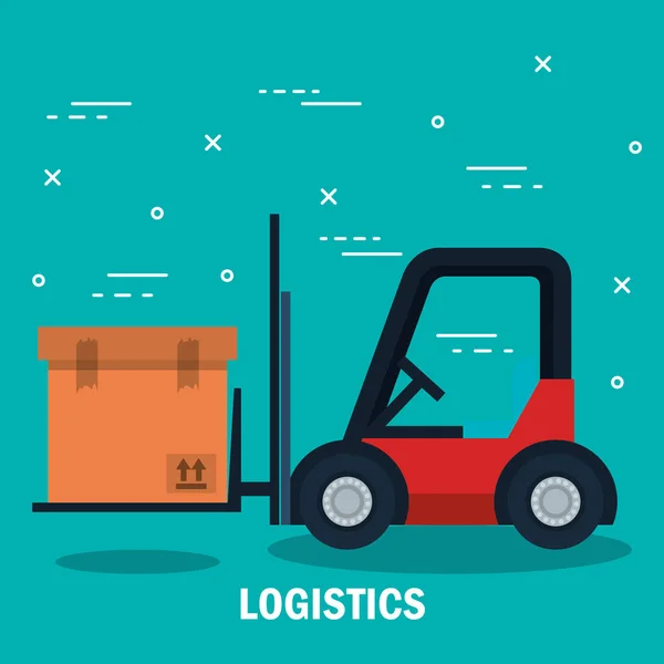 Shipping logistics design — Stock Vector