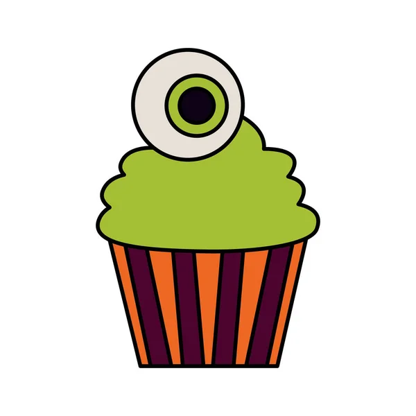 Buon Halloween cupcake — Vettoriale Stock