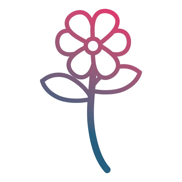 Kwiaty i liście ozdobne ikony — Wektor stockowy