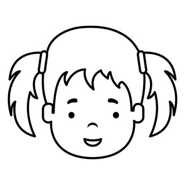 küçük kız kafa simgesi