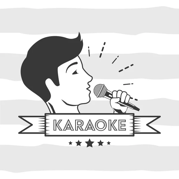 Karaoke estilo retro — Archivo Imágenes Vectoriales