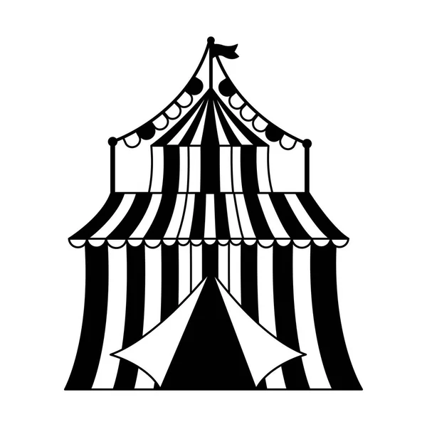 Karneváli sátor cirkusz girland — Stock Vector