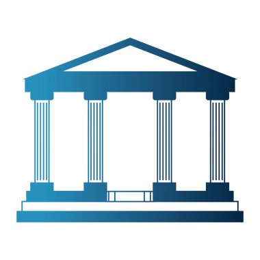 Banka binası simgesi izole edildi