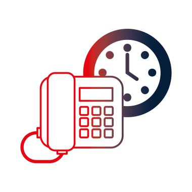 saatli dijital telefon