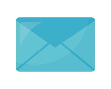 Zarf posta izole simgesi