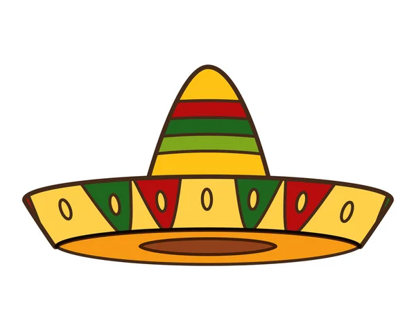 Chapéu mexicano tradicional — Vetor de Stock
