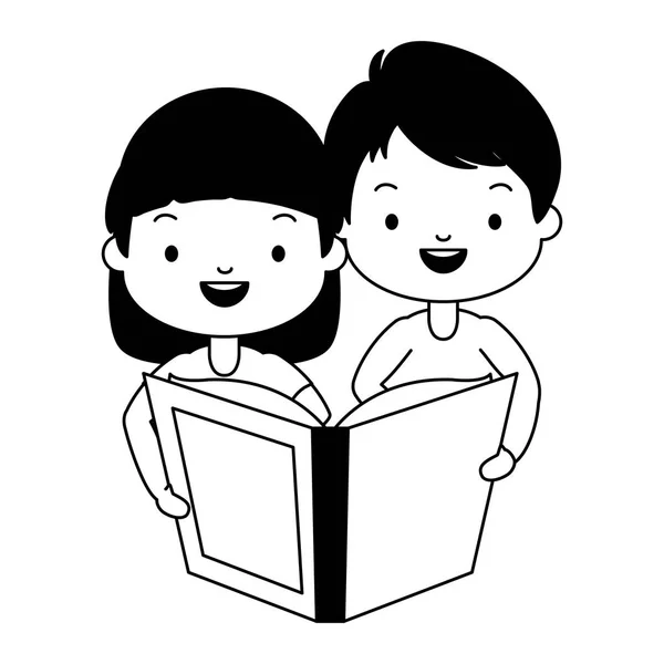 Niños día mundial del libro — Vector de stock