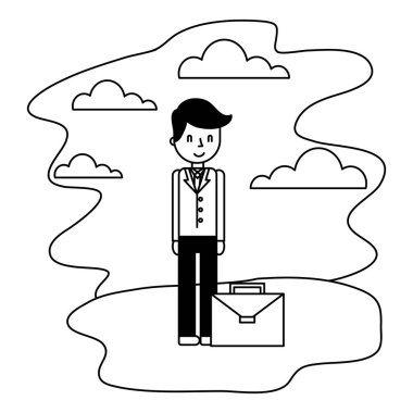 peyzaj portföyü ile işadamı zarif