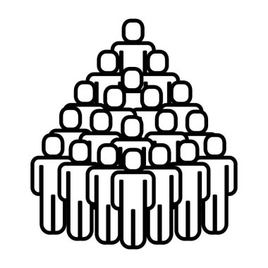 Grup insanların ekip çalışması silueti