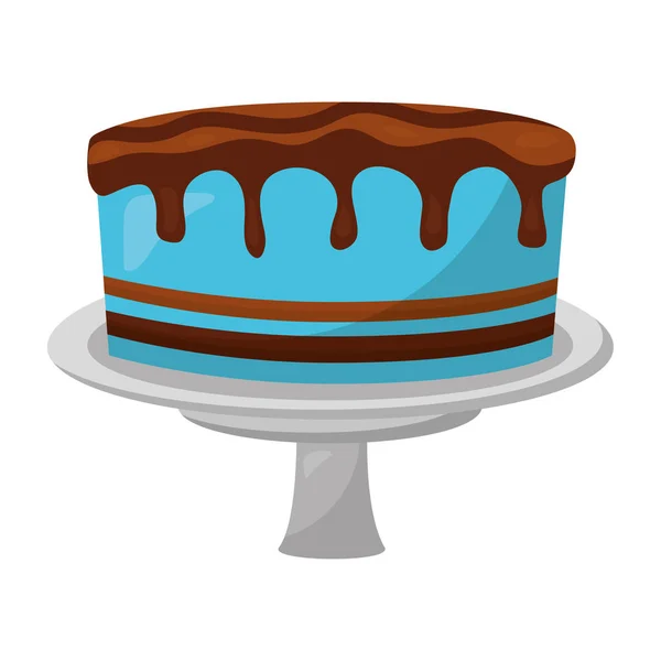 Dulce pastel aislado icono — Vector de stock