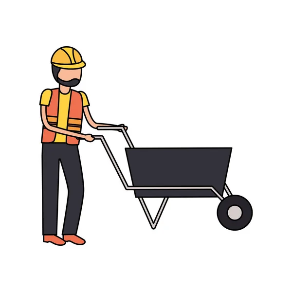 Worker construction tool — Stock Vector