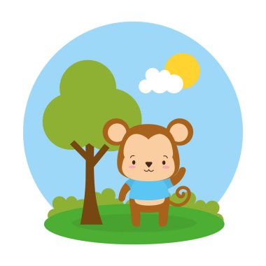 Sevimli hayvan çizgi filmi